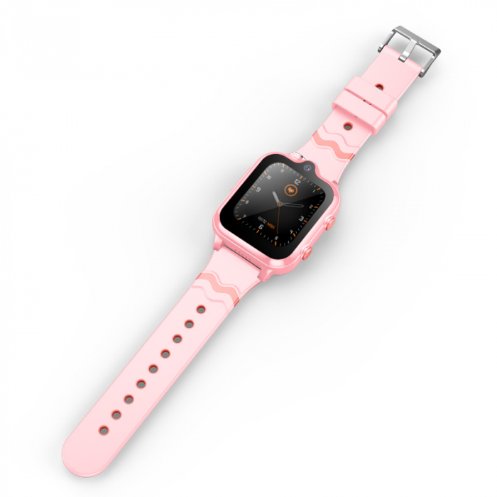 FG45 Ceas cu Android pentru copii, ecran 1.69 inch cu apelare audio, video, 4G, GPS, (smartwatch) roz [5]