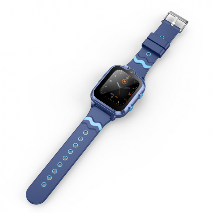 FG45 Ceas cu Android pentru copii, ecran 1.69 inch cu apelare audio, video, 4G, GPS, (smartwatch) albastru [5]