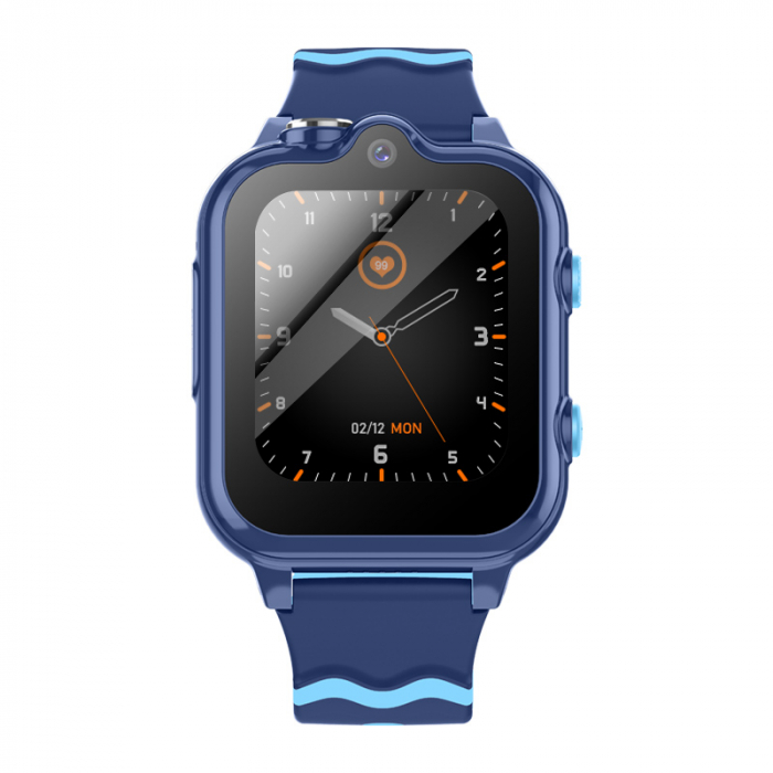 FG45 Ceas cu Android pentru copii, ecran 1.69 inch cu apelare audio, video, 4G, GPS, (smartwatch) albastru [2]