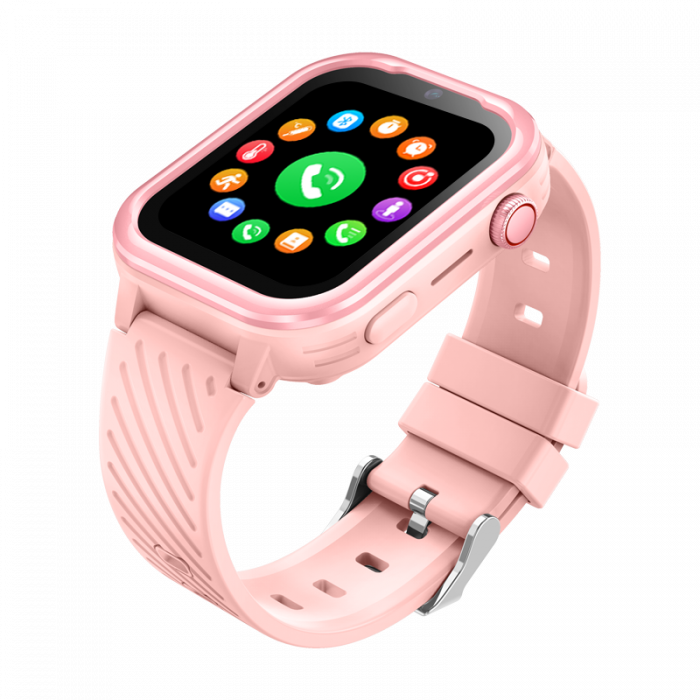 FG60 Ceas cu Android pentru copii, ecran 1.83 inch cu apelare audio, video, 4G, GPS, (smartwatch) roz [5]