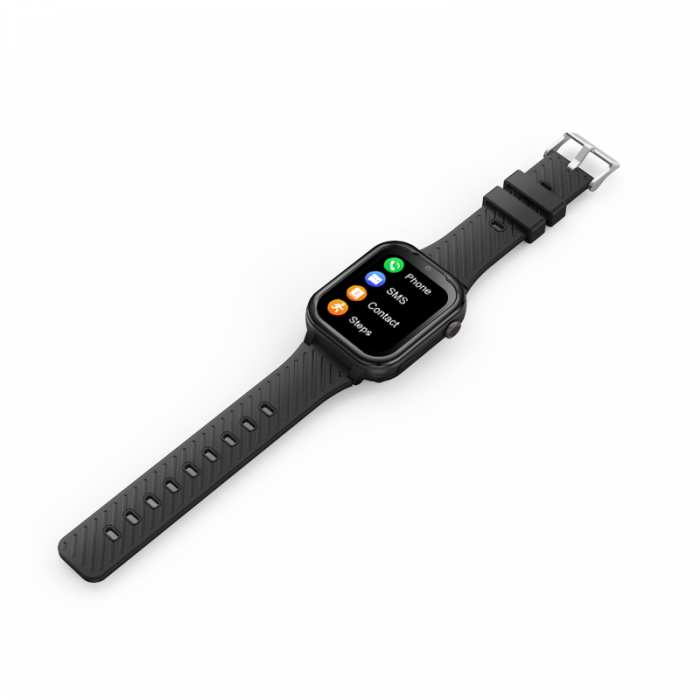 FG60 Ceas cu Android pentru copii, ecran 1.83 inch cu apelare audio, video, 4G, GPS, (smartwatch) negru [6]