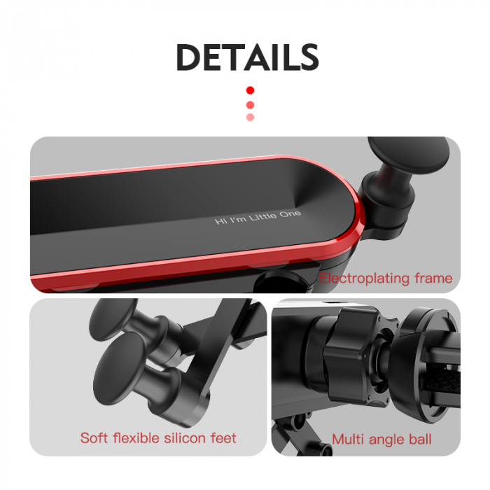 Suport auto pentru telefon tip gravity, S25 [4]