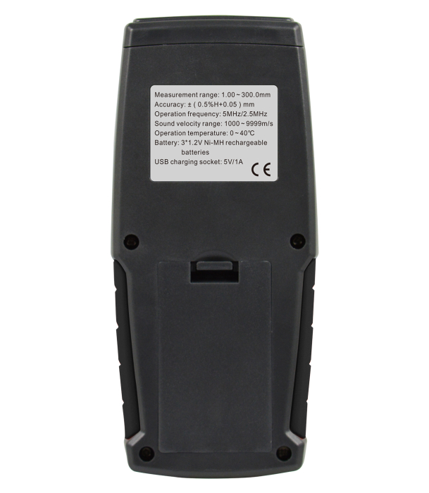 Aparat de masurat grosimea cu ultrasunete Wintact WT130A, 1–300 mm, ecran color, memorie 1500 valori, sonda inclusa [4]