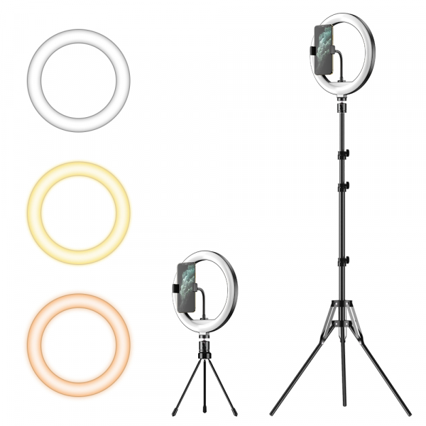 Kit starter vlogging premium - suport telefon + lampa circulara fotografica inaltime 2,1 metri [5]