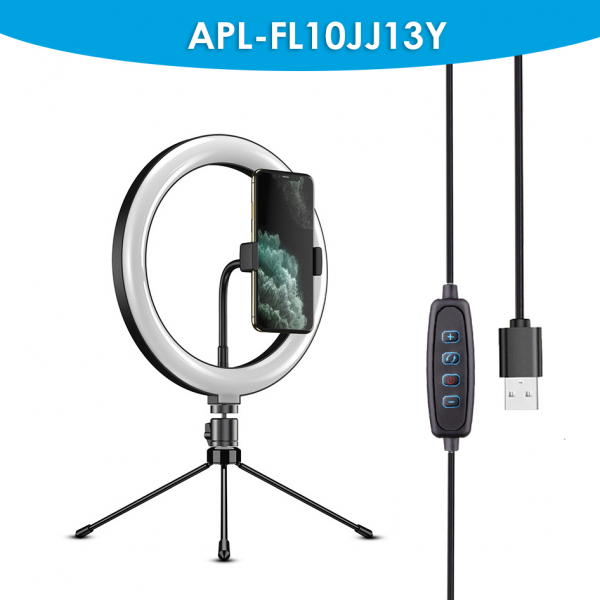 Kit starter vlogging premium pentru birou - suport telefon + lampa circulara fotografica, JJ13Y [5]