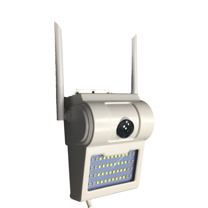 Pachet card memorie 32 GB + lampa de perete cu camera de supraveghere IP WIFI Optimus AT D2-R fullHD 1920*1080P 2 mp, night vision, aplicatie telefon, alb [8]