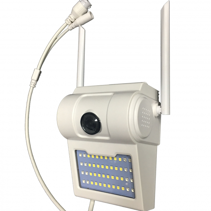 Lampa de perete cu camera de supraveghere IP WIFI Optimus AT D2-R fullHD 1920*1080P 2 mp, night vision, aplicatie telefon, alb [1]