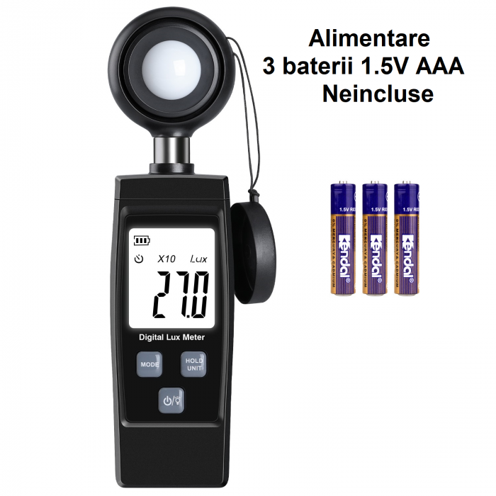 Luxmetru  interval 0-200.000 LX, 2 masuratori/s memorii, afisaj luminat, acuratete 3-4%, 851 [2]