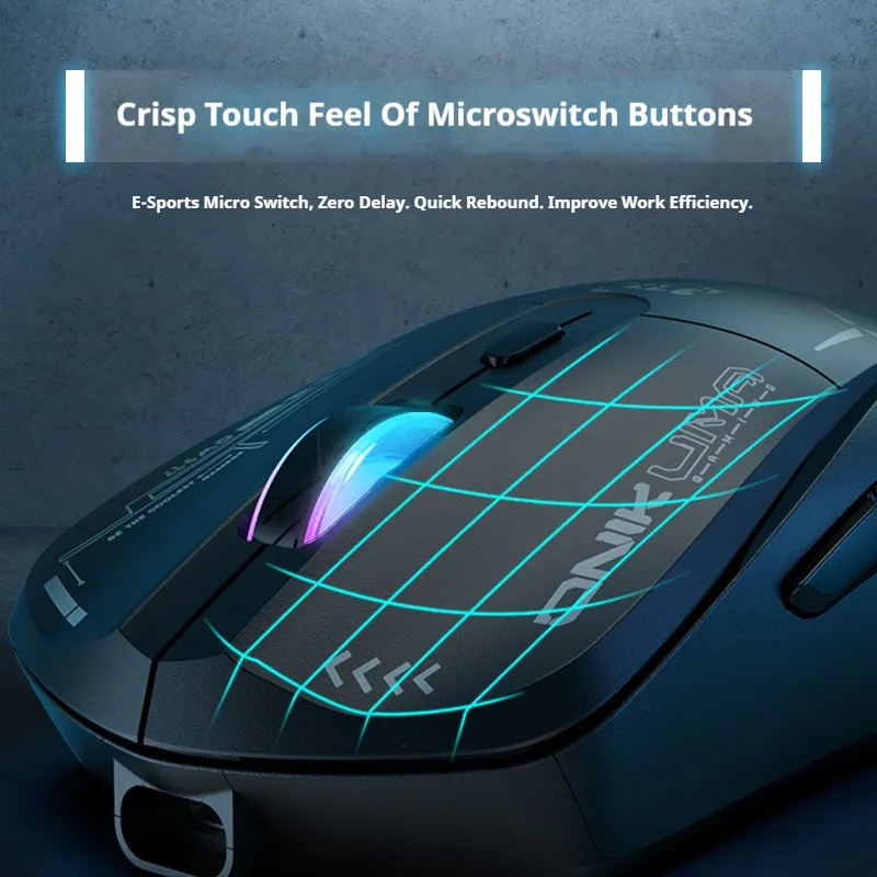 Mouse Gaming Onikuma 917, pe fir, 800-6400 dpi, LED RGB, negru [6]