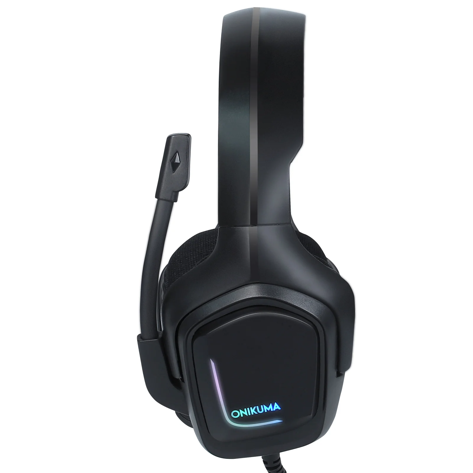 Casti Gaming Onikuma K20 Profesionale, Iluminare RGB, Microfon Noise Cancelling, Zero Ear Pressure, Multi Platform - Negru [2]