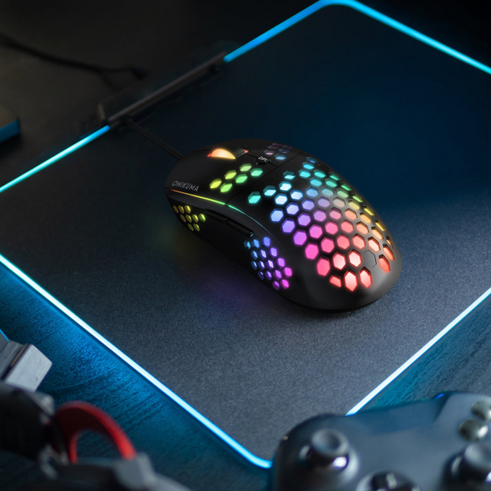 Mouse Gaming Onikuma CW903, 6 butoane, RGB 7 culori, DPI ajustabil pana la 6400 - negru [5]