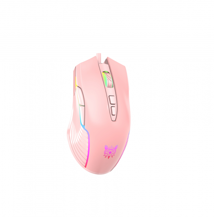 Mouse Gaming Onikuma CW905, RGB, 6400 DPI - roz [3]