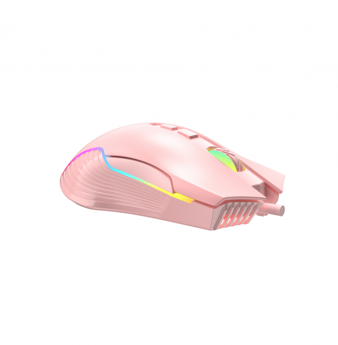Mouse Gaming Onikuma CW905, RGB, 6400 DPI - roz [1]