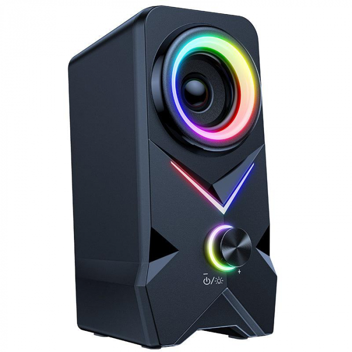 Boxe Gaming ONIKUMA L2 RGB, Tweeter Profesional 15 Inch, Sunet Clar, Efecte RGB, Microfon Încorporat, USB 5V, 3W [2]