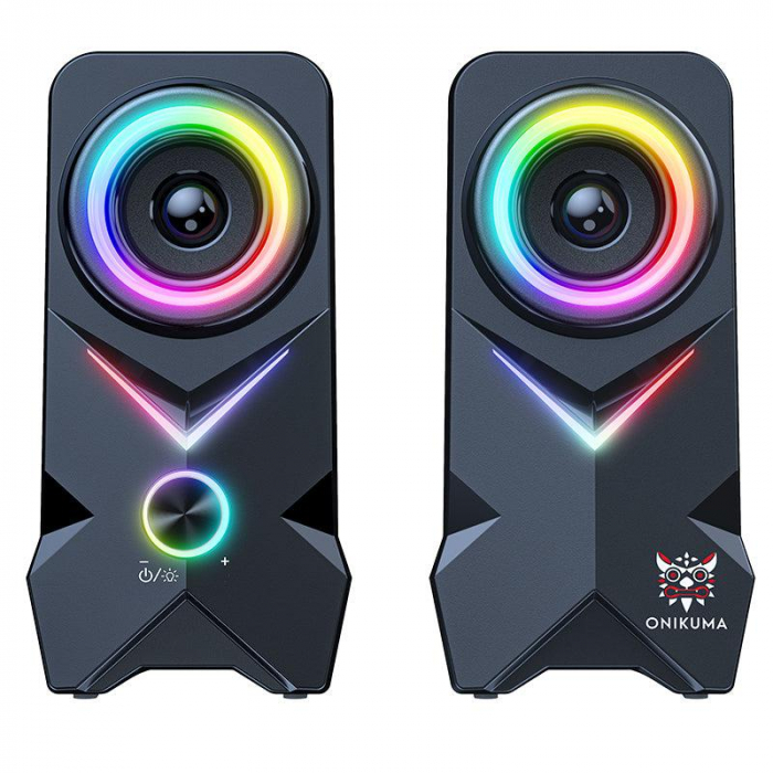 Boxe Gaming ONIKUMA L2 RGB, Tweeter Profesional 15 Inch, Sunet Clar, Efecte RGB, Microfon Încorporat, USB 5V, 3W [4]