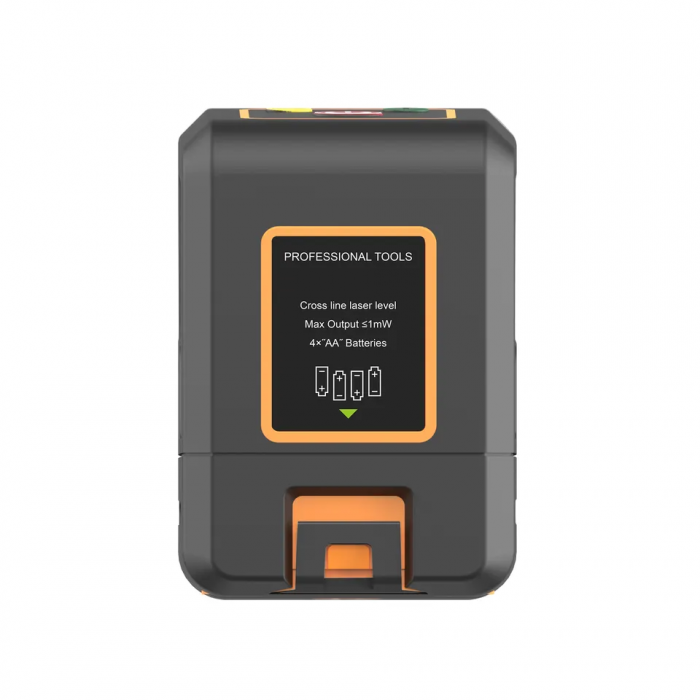 Nivela laser profesionala cu 2 linii in cruce T13 - 15 m, ± 1.5 mm/5m precizie, 630-670 nm dioda laser, IP 54, ± 4° domeniu de autonivelare [6]
