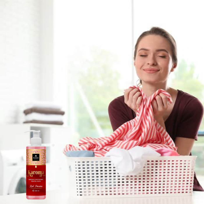 Set 3 x Parfum concentrat pentru rufe KAROMA - Red Passion, cu pompita, 200 ml [4]