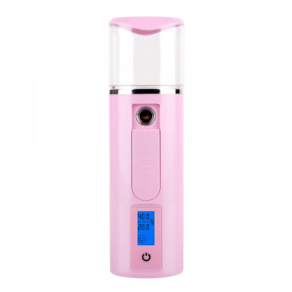 Pulverizator cu senzori si nano particule pentru hidratarea tenului Optimus AT Skin™ 002, incarcare USB, abur rece, pink [3]