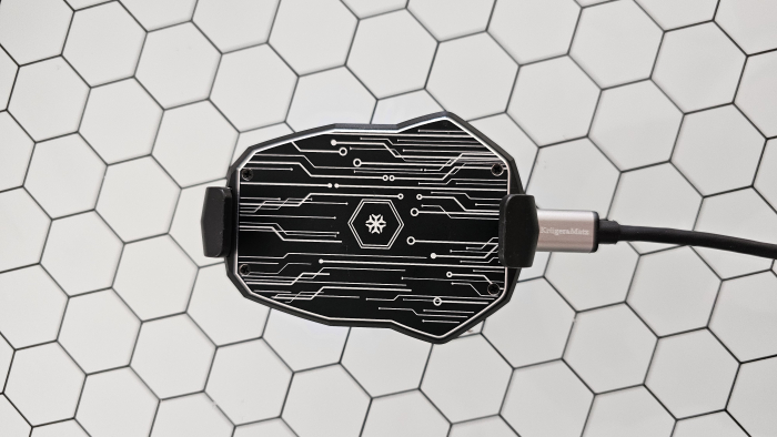 Cooler racire telefon K10 cu mufa Type C, afisaj electronic temperatura, culoare Gun Metal [5]