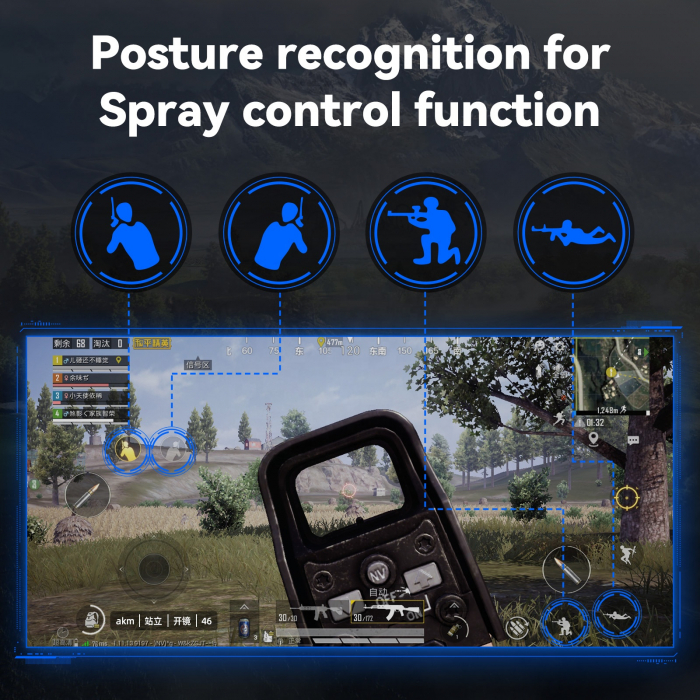 Mix Pro SE combo game pack - compatibil Android, pentru PUBG, CrossFire , Fortnite Call of Duty, Knives Out [7]