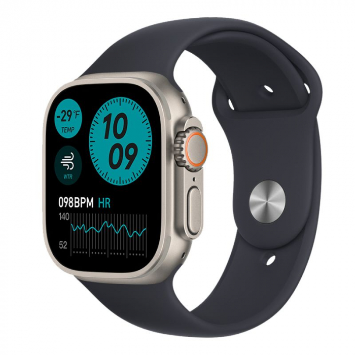SmartWatch cu Apel Bluetooth, Microfon, Difuzor, ECG, Puls, Monitorizare somn, Vreme, Calorii si Moduri sport DT1 silicon grey [4]
