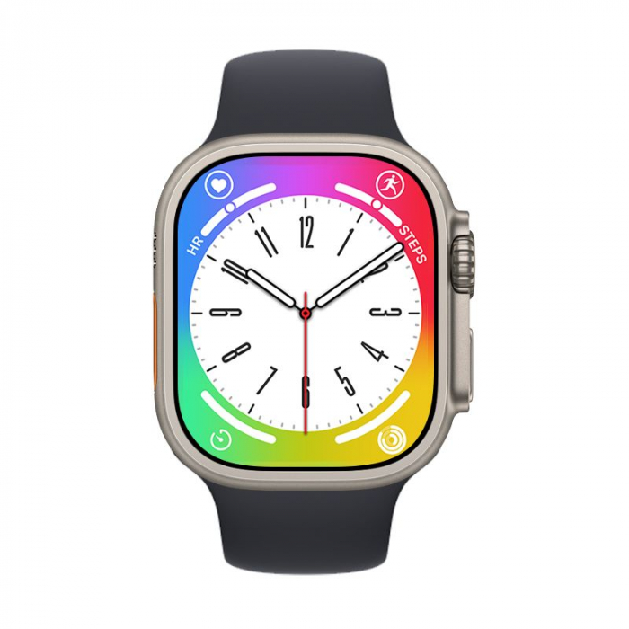 SmartWatch cu Apel Bluetooth, Microfon, Difuzor, ECG, Puls, Monitorizare somn, Vreme, Calorii si Moduri sport DT1 silicon grey [5]