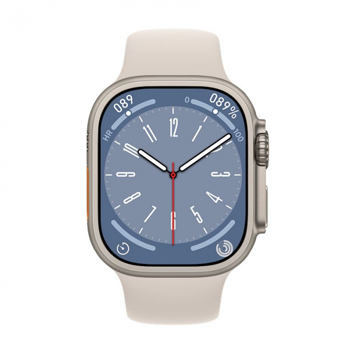 SmartWatch cu Apel Bluetooth, Microfon, Difuzor, ECG, Puls, Monitorizare somn, Vreme, Calorii si Moduri sport DT1 silicon grey [4]