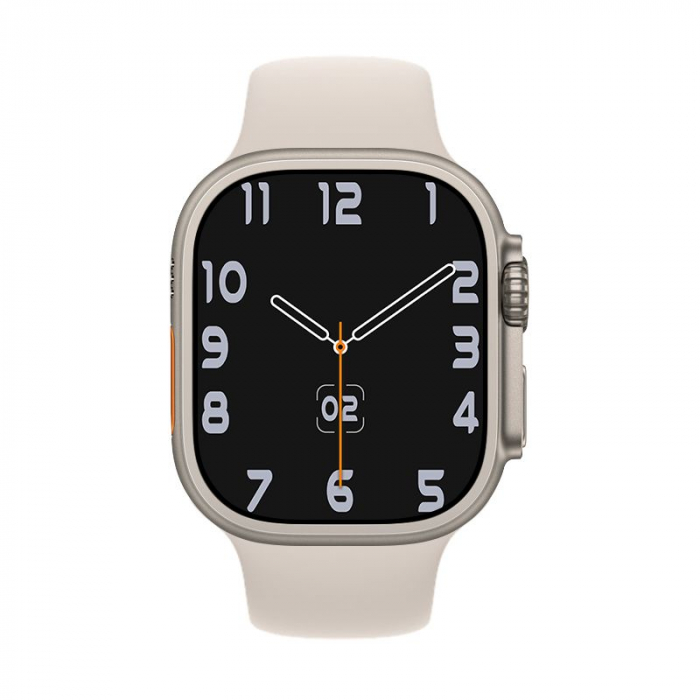 SmartWatch cu Apel Bluetooth, Microfon, Difuzor, ECG, Puls, Monitorizare somn, Vreme, Calorii si Moduri sport DT1 silicon grey [3]
