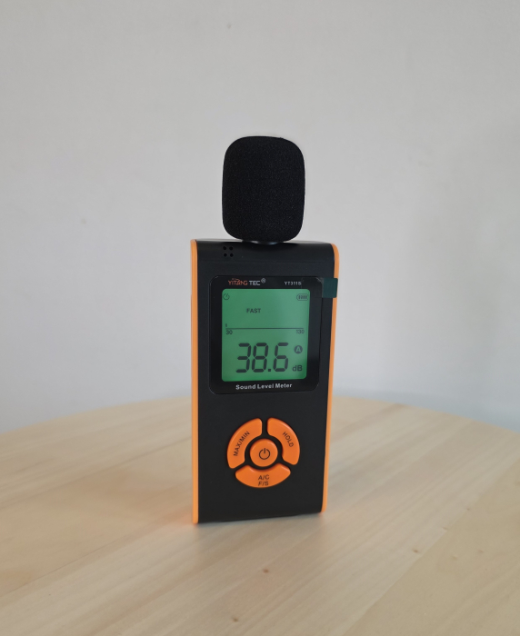 Sonometru digital profesional YITANGTEC YT311S, 30-130 dB, ponderare A/C, FAST/SLOW, MAX/MIN, HOLD, ecran LCD color, microfon cu protectie antivant [2]