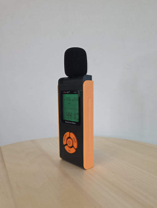 Sonometru digital YITANGTEC YT312, 30-130 dBA, masurare temperatura si umiditate, afisaj LCD color, functie MAX/MIN, Data Hold, ponderare A, FAST/SLOW, microfon cu condensator [2]