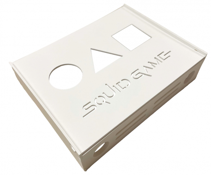 Suport Router Squid Game M2 36 x 28 x 9 cm, alb, pentru mascare fire si echipament WI-FI, posibilitate montare pe perete [2]
