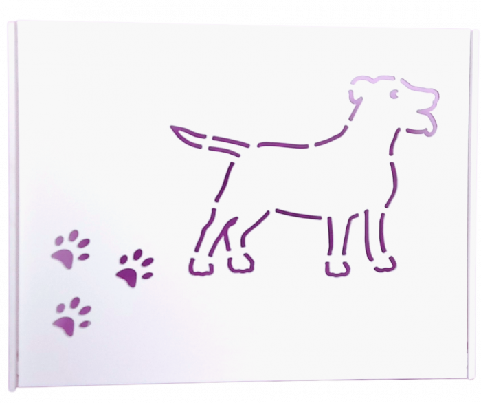 Suport Router Wireless Dog 36x28x9 cm, alb, pentru mascare fire si echipament Wi-Fi, cu posibilitate montare pe perete Optimus AT Home [3]