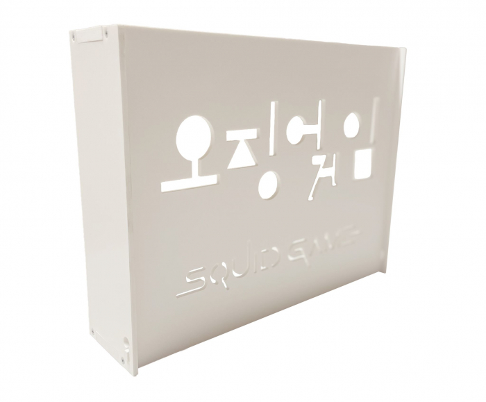 Suport Router Squid Game M1 36x28x9 cm, alb, pentru mascare fire si echipament WI-FI, posibilitate montare pe perete [2]