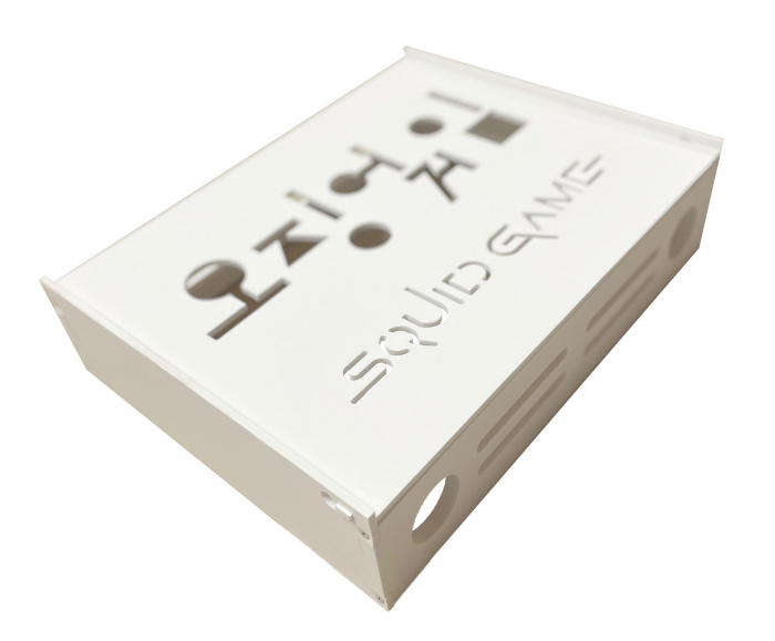 Suport Router Squid Game M1 36x28x9 cm, alb, pentru mascare fire si echipament WI-FI, posibilitate montare pe perete [3]