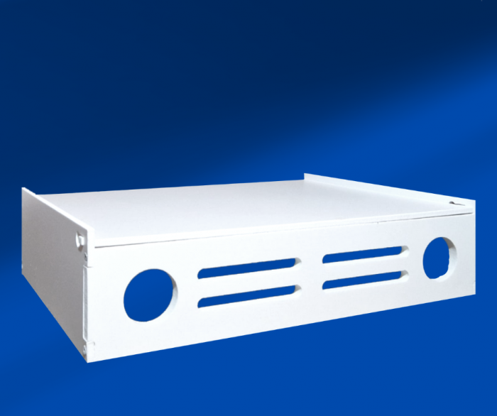 Suport Router Wireless W16 60x40x10 cm, alb, pentru mascare fire si echipament Wi-Fi, cu posibilitate montare pe perete Optimus AT Home [4]