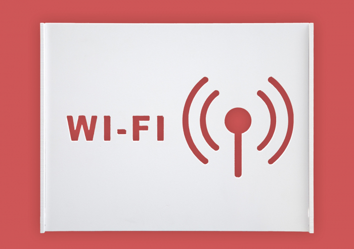 Suport Router Wireless WIFI 36x28x9 cm, alb, pentru mascare fire si echipament Wi-Fi, cu posibilitate montare pe perete Optimus AT Home [2]