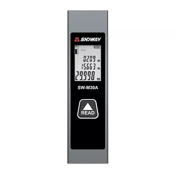 Telemetru Laser SNDWAY Mini Reincarcabil 0-30m, Precizie Ridicata, Carcasa Metalica, 11 cm lungime, USB-C [2]