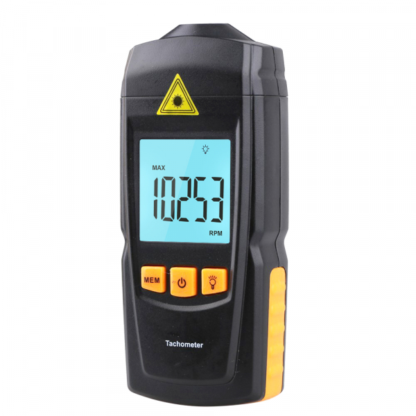 Tahometru digital fara contact Optimus AT 8900, masurare viteza rotatie pe minut RPM, negru [2]