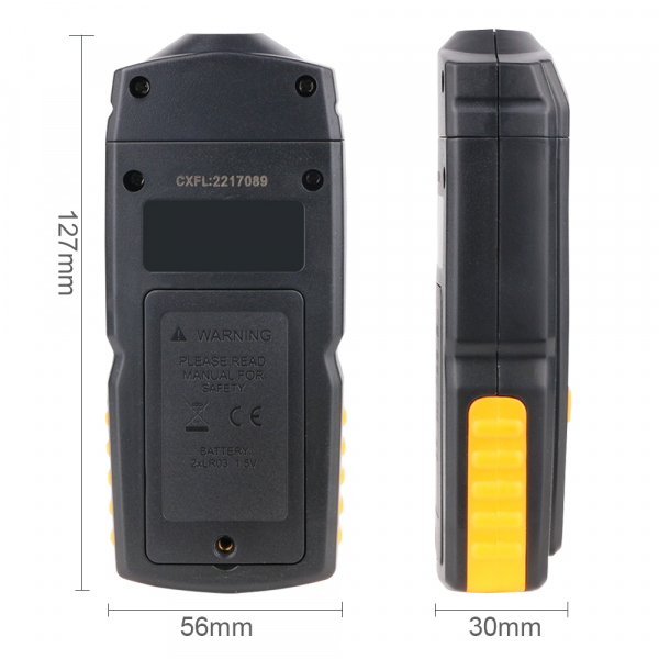 Tahometru digital fara contact Optimus AT 8900, masurare viteza rotatie pe minut RPM, negru [3]