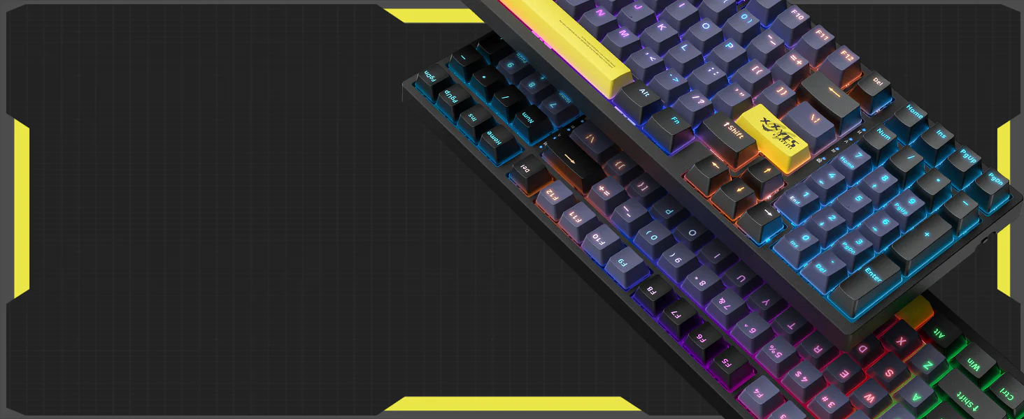 Tastatura Gaming Mecanica Onikuma G38 cu 98 taste, LED RGB, Type-C, alba [6]