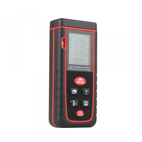 Telemetru profesional Optimus AT W40 functii multiple, 5 cm-40 m, distanta, aria, volum, pitagora, nivela, 30 memorii,  toleranta 2mm [6]
