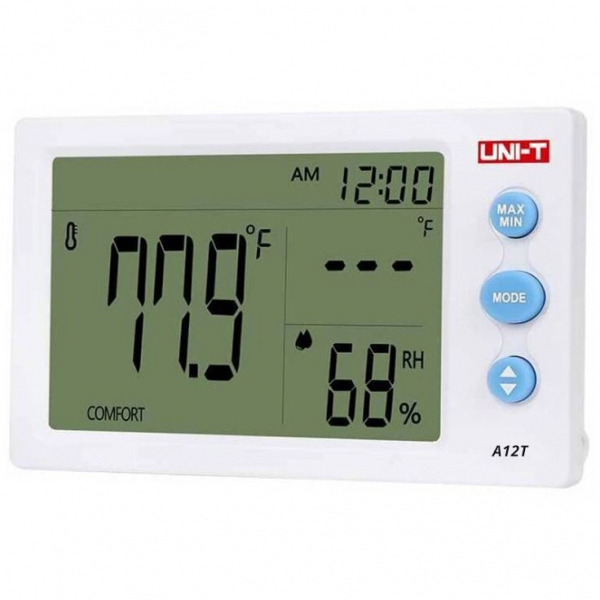 Termohigrometru digital A12T UNI-T, alarma, ceas, statie meteo [2]
