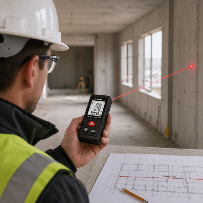 Telemetru Laser SNDWAY SW-MT4, 40m, Precizie ±2mm/m, Display LCD Iluminat, Masurare Distanta/Suprafata/Volum, Functie Pitagora, IP54 [7]