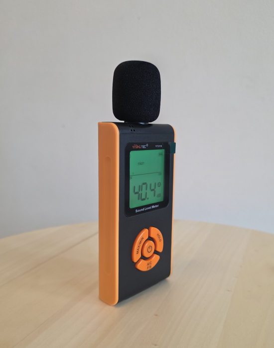 Sonometru digital profesional YITANGTEC YT311, 30-130 dB, ponderare A/C, FAST/SLOW, temperatura si umiditate, ecran color, functie MAX/MIN, HOLD [3]