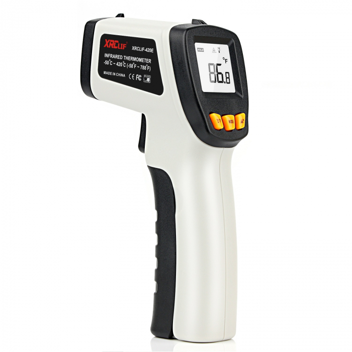 Termometru industrial XRC Lif 420 interval -50 +420°C cu afisaj luminat, gri [1]