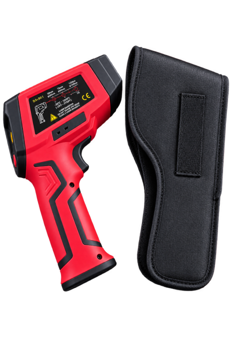 Termometru Industrial Profesional cu Infrarosu GT1200, -30°C – 1200°C, Laser, Raport D 50:1, Emisivitate Reglabila 0.10-1.00, Sonda Termocuplu Tip K, MAX/MIN/AVG, Alarma Temperatura, Husa [7]