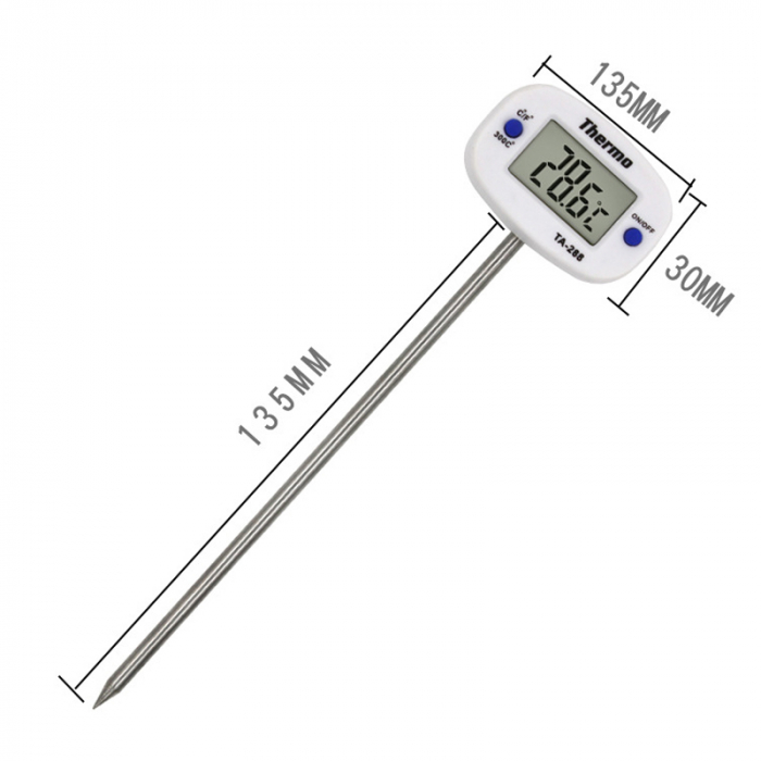 Termometru interval -50°C + 300°C pentru alimente, lichide, gratar, TA288 [2]
