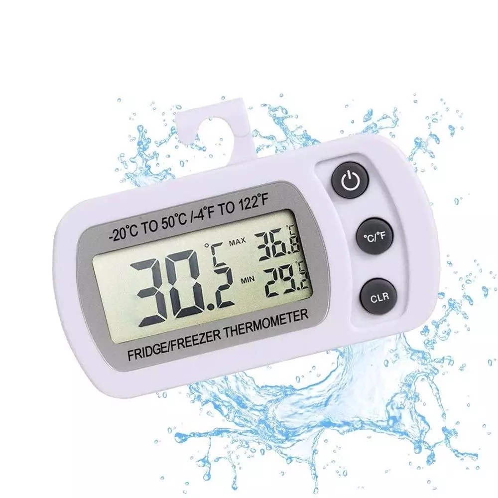 Termometru pentru frigider, interval -20 +50°C, cu inregistrare valori minime/maxime, Optimus AT 3221 alb [2]