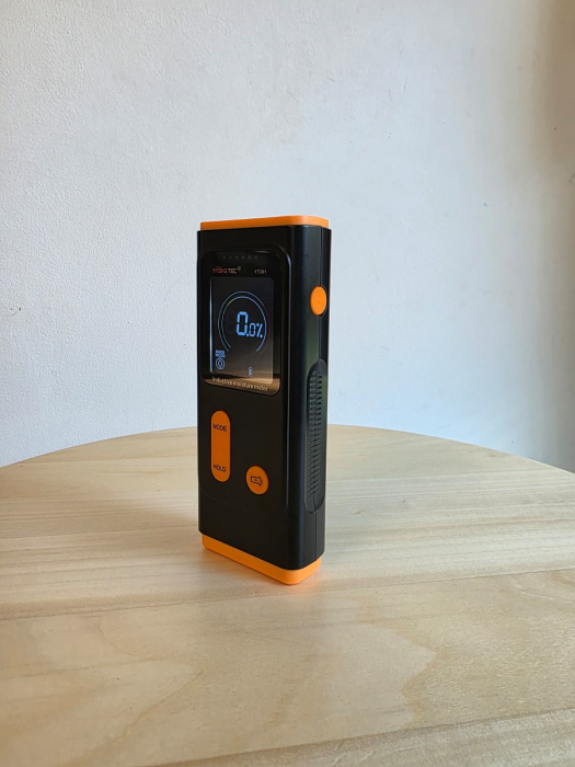 Umidometru digital inductiv YITANGTEC YT301, fara pini, pentru lemn, zidarie si pereti, LCD iluminat, alarma umiditate, adancime detectie 19 mm [9]
