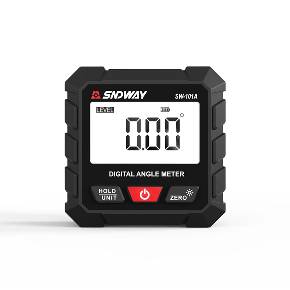 Goniometru digital SNDWAY SW-101A, inclinometru magnetic profesional, precizie ±0.2°, rezolutie 0.05°, afisaj LCD rotativ, incarcare USB-C [4]